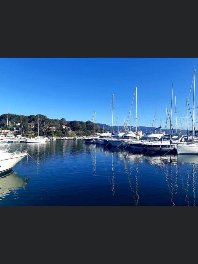 Appartement Pieds Dans L'Eau Vue Mer Bormes Les Mimosas Esterno foto